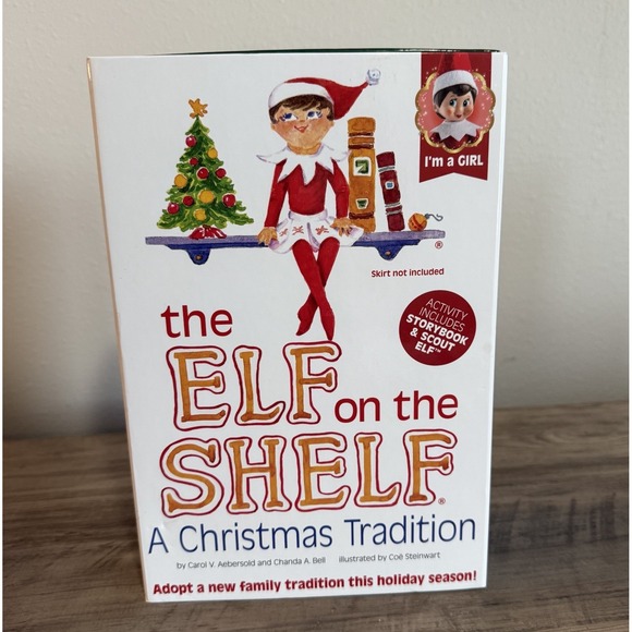 The Elf on the Shelf: Light Tone Girl Includes Doll & Book Christmas Tradition - Picture 2 of 16